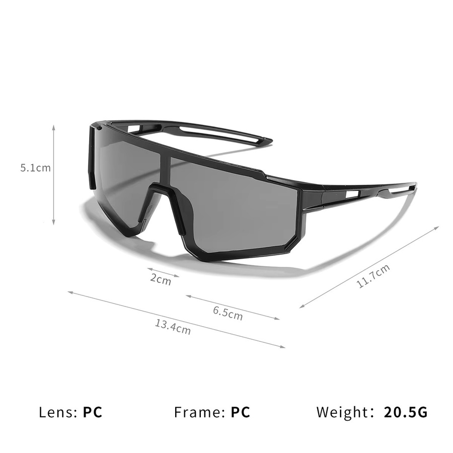 ZUXUB Sportsonnenbrille Kids, Vollrand, Wrap, Kunststoff - Bild 3