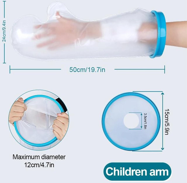 Yiran Health & Beauty Duschabdeckung für Kinder, Wasserdicht, für Hände, Füße und Körper - Bild 1