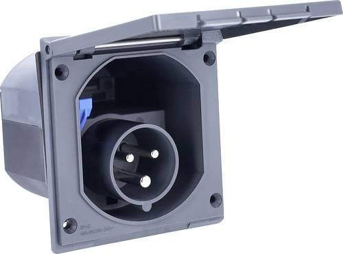 AS Schwabe CEE Stecker 16A 230V IP44 Grau - Bild 1