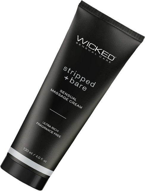 Wicked Stripped + Bare Massage Cream, 120 ml, Unisex - Bild 1