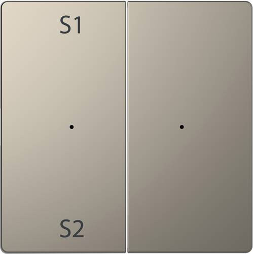 Merten Abdeckung für Wechselschalter System Design in Nickel Silber MEG5226-6050 - Bild 1