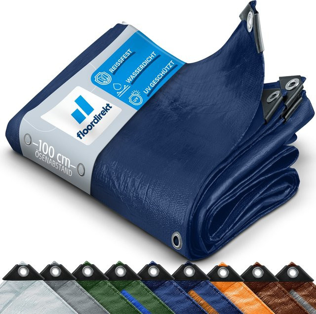Wasserdichte Abdeckplane von floordirekt in Blau mit 240 g/m² - Bild 3