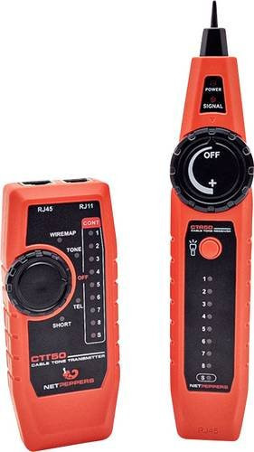 NetPeppers Tongenerator und Tonverfolger Kit NP-LAN-CTK50 in Orange mit 3,5 mm Klinkenanschluss - Bild 1