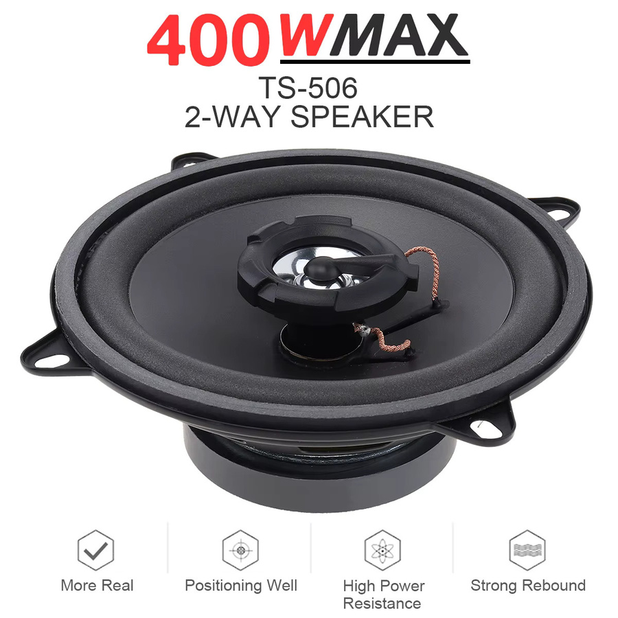DRISENTRI Universal Car Audio Subwoofer Full Range Lautsprecher, 6,5 Zoll, Schwarz, 600 W - Bild 1