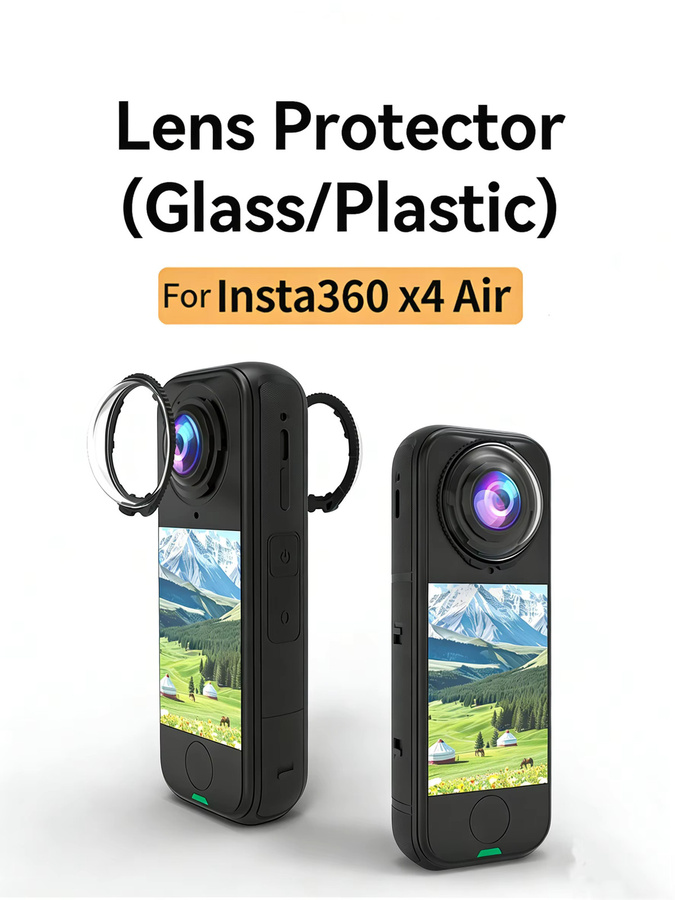 Insta360 X4 Air Drehbare Objektivschutzkappen, transparente und kratzfeste Kameraabdeckung für deine Actioncam - Bild 7