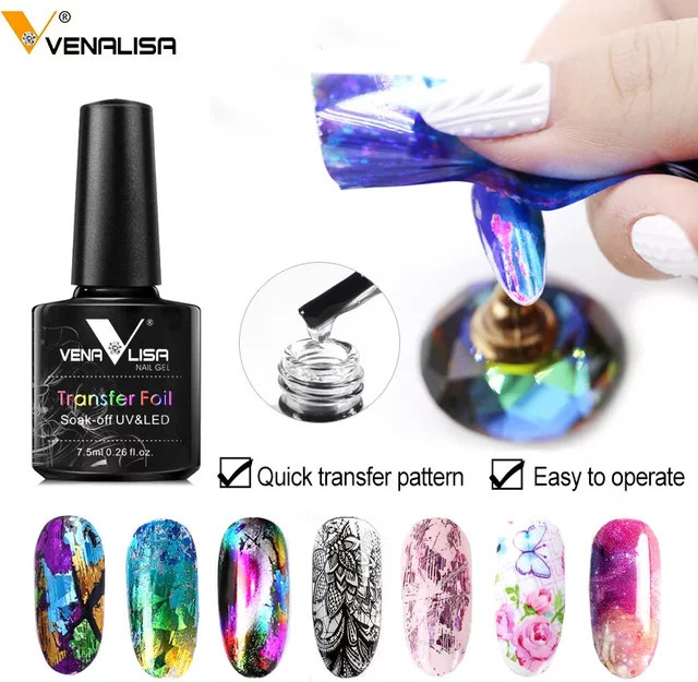 Venalisa Nagelfolien-Klebergel, Clear, Glänzend - Bild 1