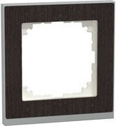 Merten Decor-Rahmen 1-fach System M in Wenge und Aluminium, Kunststoff, matt, IP20 - Bild 1