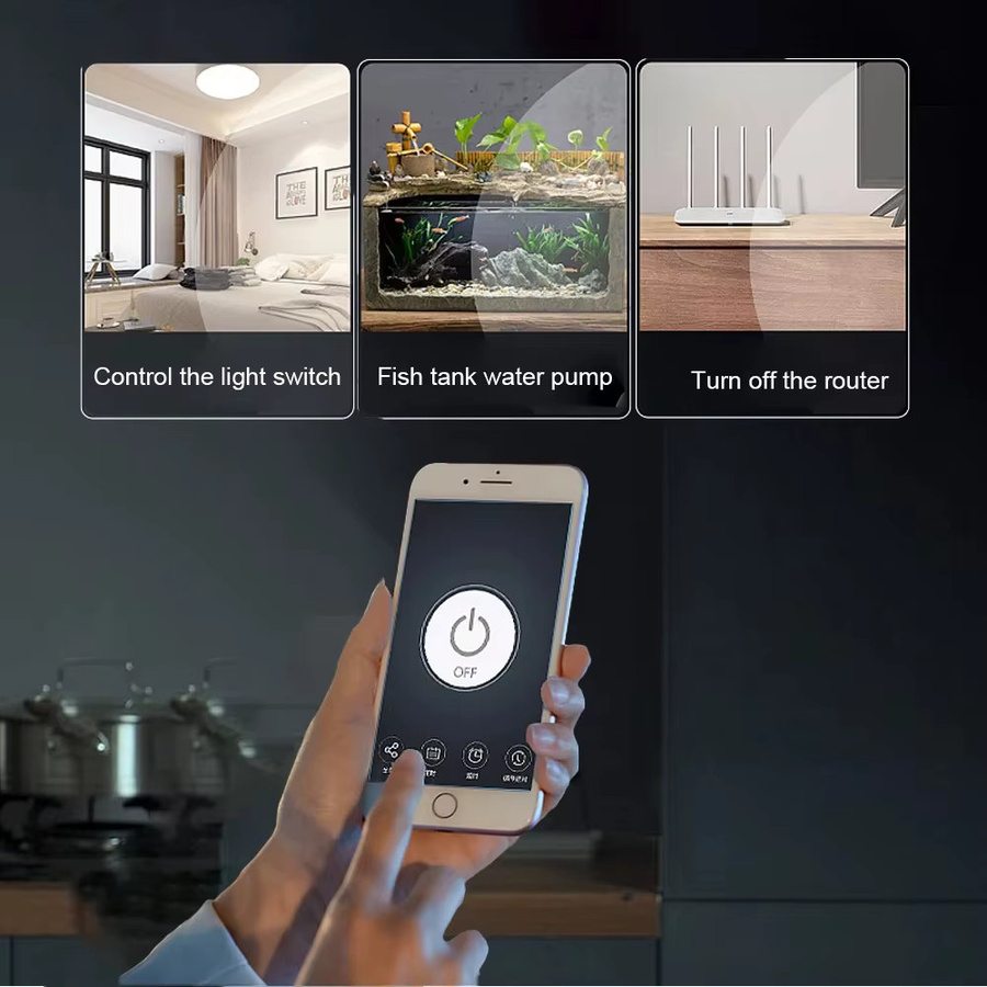 TUYA WiFi Smart Switch Licht und Garagentor Controller mit RF433 Empfänger, 1/2/4 Kanal, Weiß, kompatibel mit Alexa und Google Home - Bild 3
