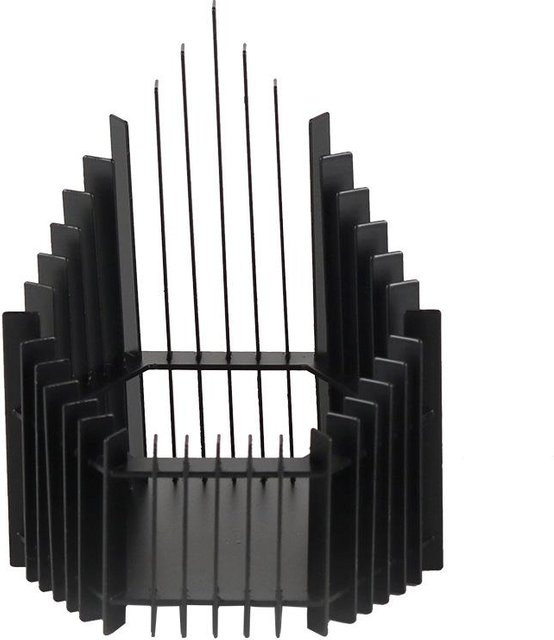 Minimalistischer Kerzenständer aus Metall in Schwarz für Stabkerzen im europäischen Stil - Bild 1