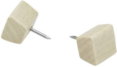 Magnetoplan Pinnwandnadel Design Wood Series FSC Beige, 25 Stück - Bild 1