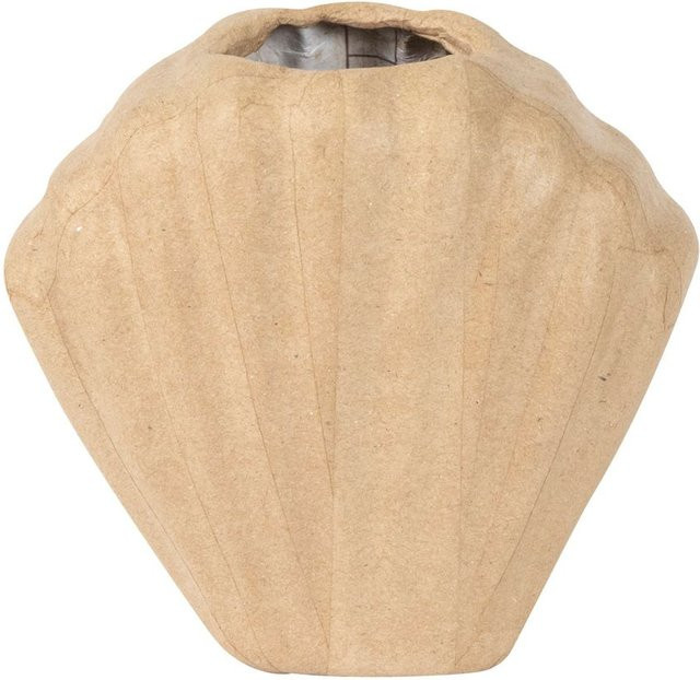 Wasserdichte Muschelvase von décopatch in Braun für Schnittblumen - Bild 1