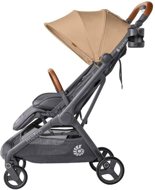 Ergobaby Buggy Metro 3 Deluxe Reisebuggy braun mit verstellbarem Griff und Federung - Bild 1