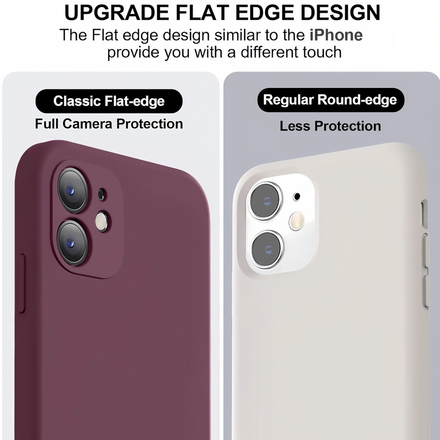 Stoßfeste Schutzhülle aus flüssigem Silikon für Apple iPhone 11 in Blau und Lila - Bild 2