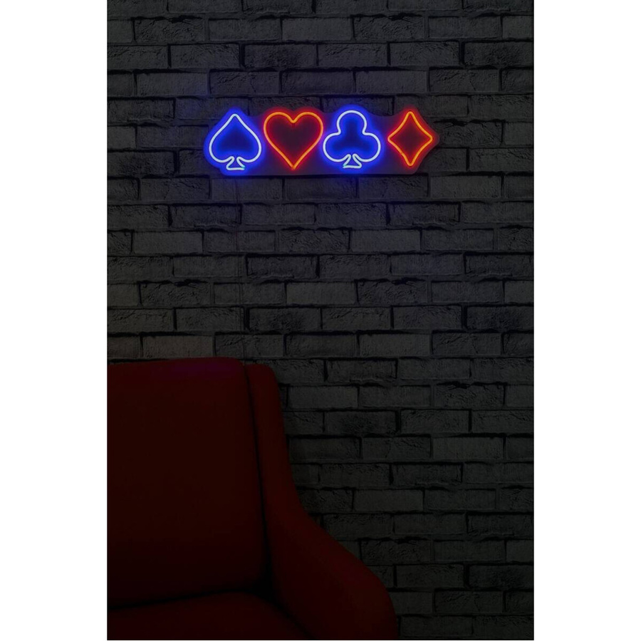 Opviq LED-Wandleuchte RGB Neon Flex in Mehrfarbig, B/H/T: 57 x 17 x 2 cm - Bild 2