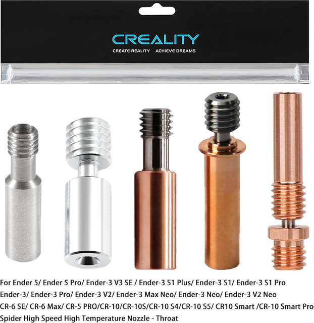 Creality Ender3 Bimetall-Heatbreak aus Titanlegierung für Ender3 S1, V3, Pro, Ender 5, CR-6 SE, CR-5 PRO und CR10 - Bild 1