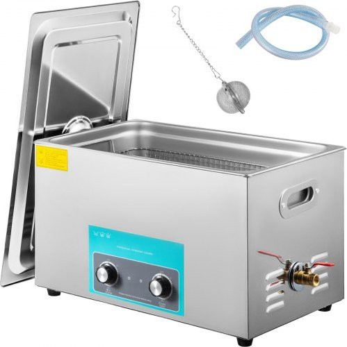VEVOR Ultraschallreiniger 22L aus Edelstahl in Silber mit Heizung und Timer für Schmuck, Uhren und Instrumente - Bild 1