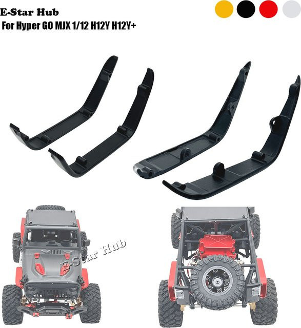 MJX Hyper GO Radlauf Leitbleche, Metall Upgrade Teile Kit, 1:12 - Bild 1