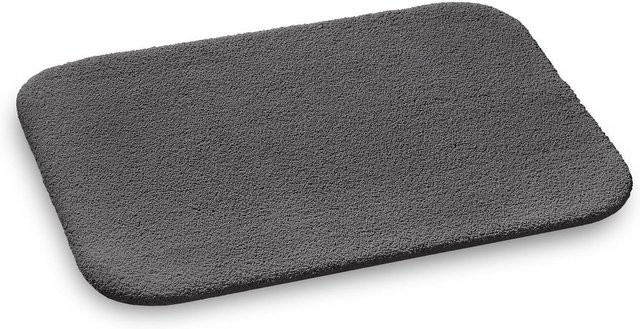 Badematte RHOMTUFT ASPECT in Silber und Anthrazit aus Polyamid - Bild 1
