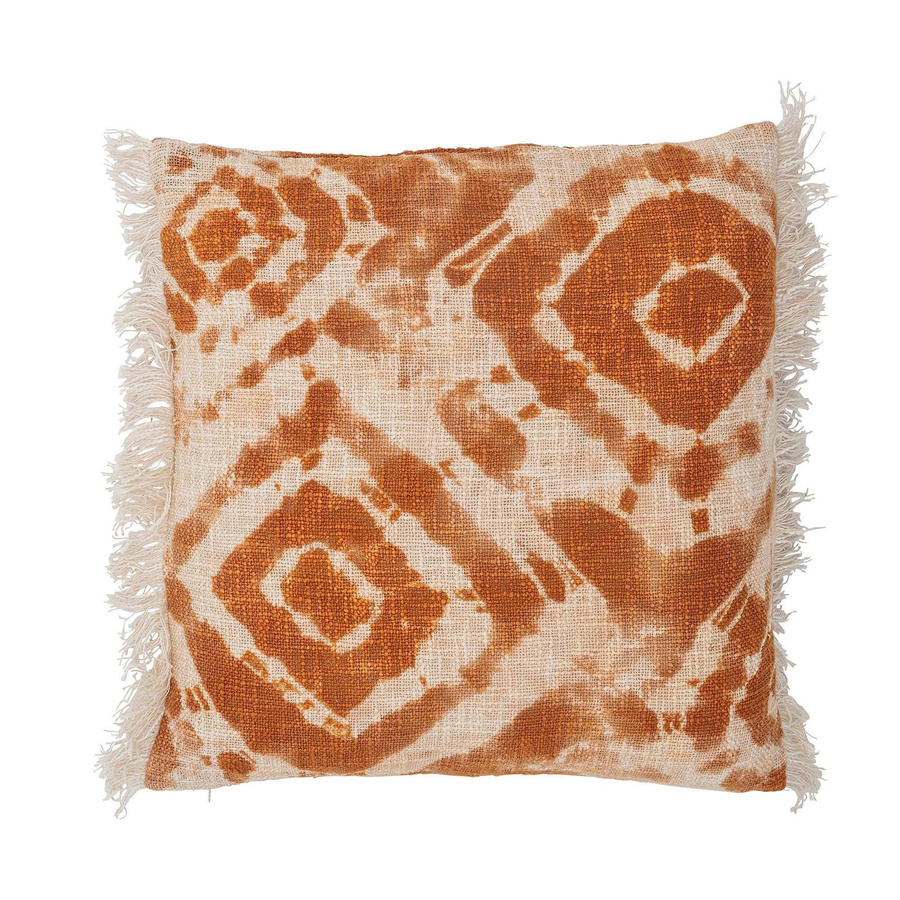 Bloomingville Kissen Ester aus Baumwolle in Orange, quadratisch, B/T/H: 50 x 50 x 50 cm - Bild 1