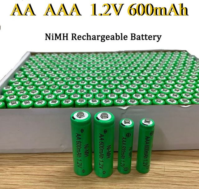 SUYIJIA Ni-MH Akku AA AAA 1,2 V 600 mAh Grün wiederaufladbar - Bild 1