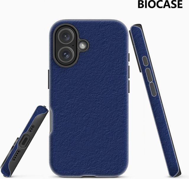 Robuste Marine-Textur Handyhülle von Potdemiel für iPhone 17 16 15 14 13 Pro Max Plus in Blau mit Magnetfunktion - Bild 1