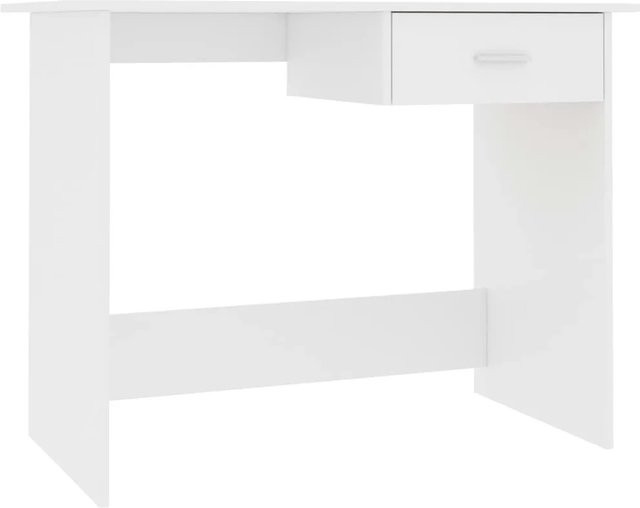 vidaXL Schreibtisch in Weiß aus Holzwerkstoff, B/T/H: 100 x 50 x 76 cm - Bild 1