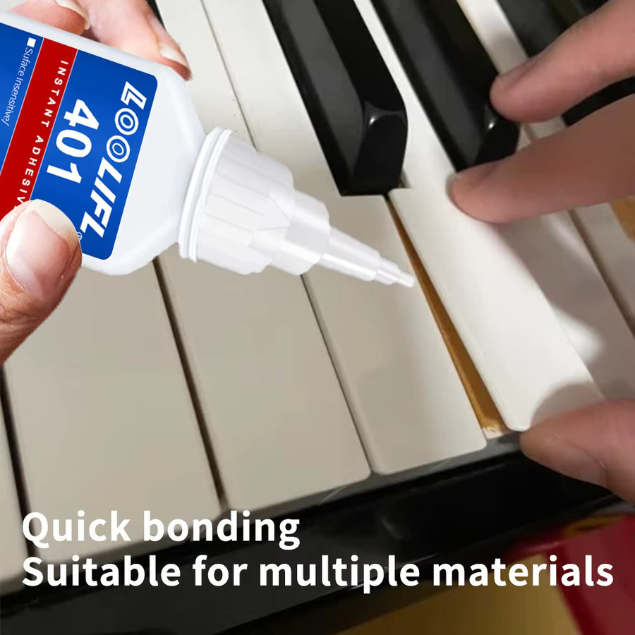 LOOLIFL Super Glue Gel transparent, Mehrzweckkleber für Kunststoff, Metall und Keramik, 20 g - Bild 2