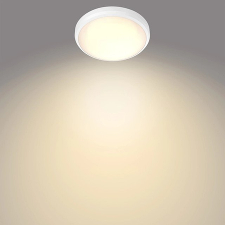Philips LED-Deckenleuchte Doris in Weiß mit warmweißem Licht (2700 K, 6 W, IP44)