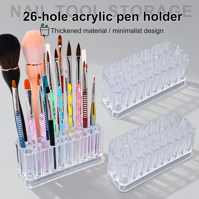 JEARLYU Make-up Pinselhalter Organizer, transparent - Bild 1