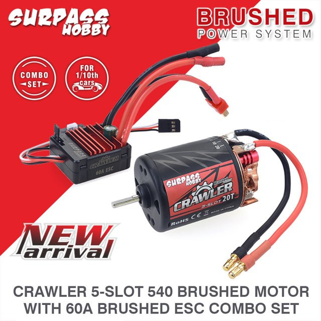 Übertreffen Hobby Motor 60a esc für Traxxas Trx4 Trx6 Wltoys RC Auto Boot - Bild 1