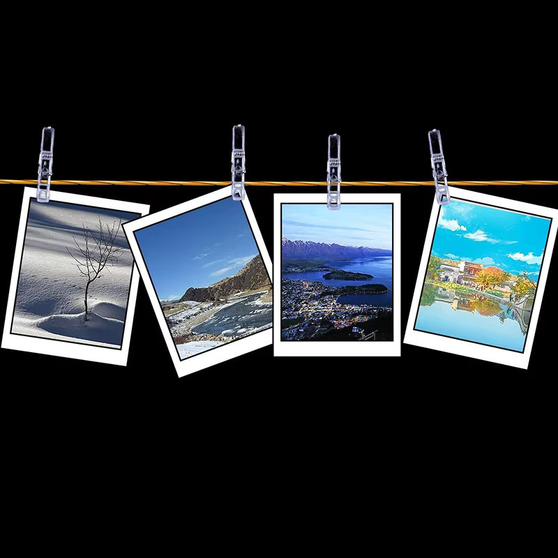 Transparente Mini-Wäscheklammern aus Kunststoff als Fotoclips für DIY-Dekoration und Fotodisplay YFJ008 - Bild 4