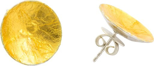 Guthmann Ohrringe, runde Blattgold, Damen - Bild 1