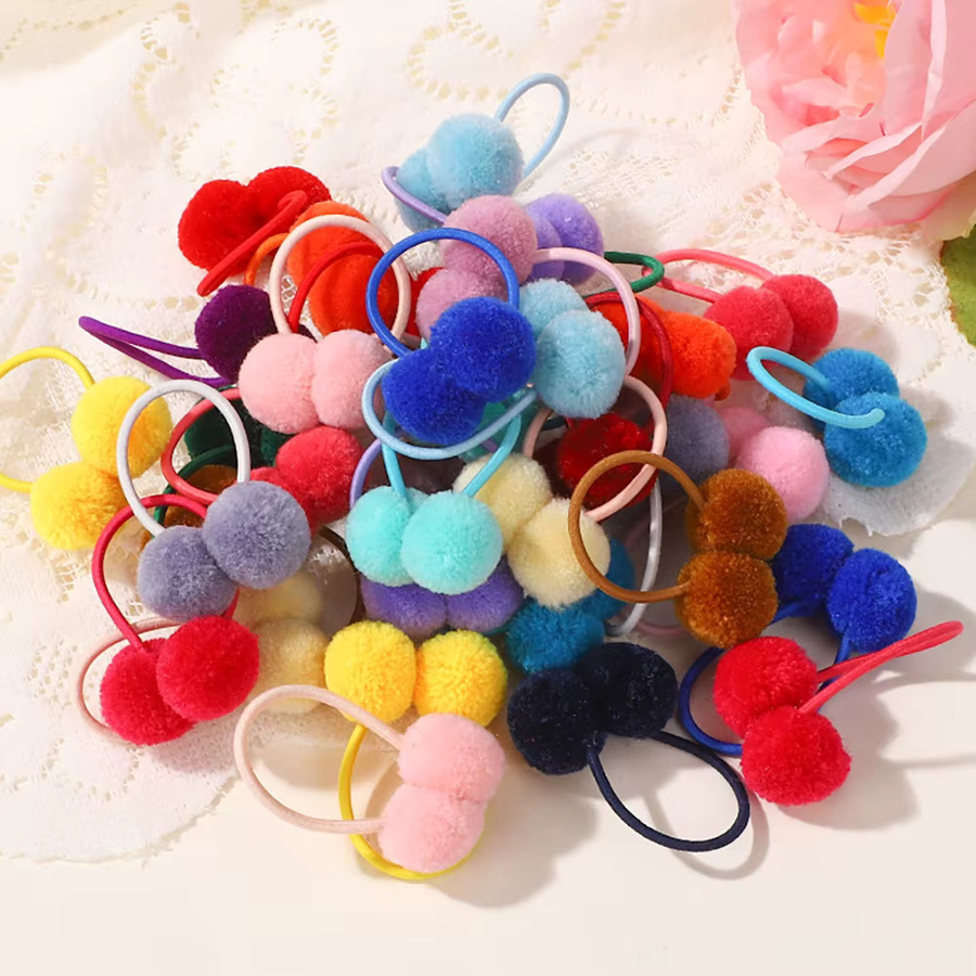 BABY BOWS Haarbänder mit Plüschball, 24 Stück, Kinder - Bild 5