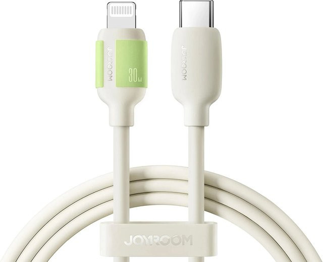 Joyroom USB-C auf Lightning Lade- und Datenkabel S-A53, 30W, 1,2m, Beige - Bild 1