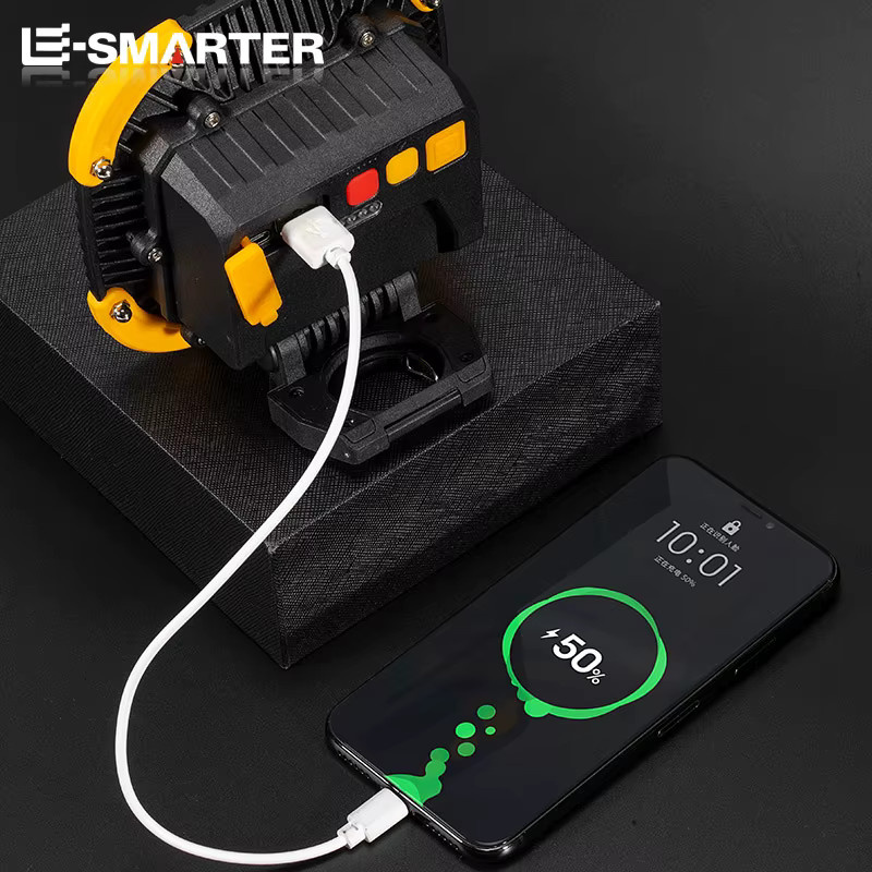 ESMARTER W898 Multifunktions-COB-Akku-Laterne mit LED, magnetisch und Flaschenöffner, Schwarz - Bild 6