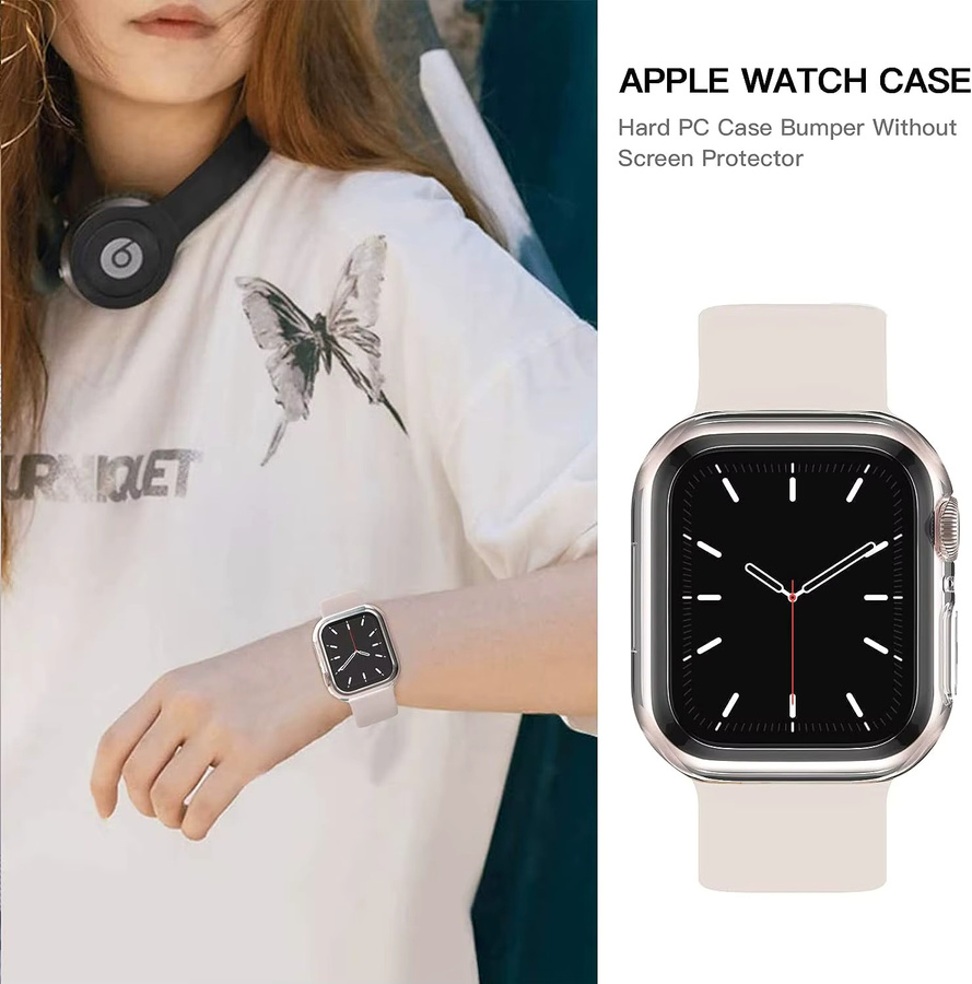 Samusak Schutzhülle für Apple Watch Gehäuse in Gold, passend für iWatch Serie 11, 10, 9, 8, 7, SE und weitere Modelle (40/41/42/44/45/46 mm) - Bild 4