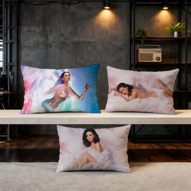 Singer K-Katy P-Perry Dekorativer Kissenbezug für Sofa und Wohnzimmer - Bild 1