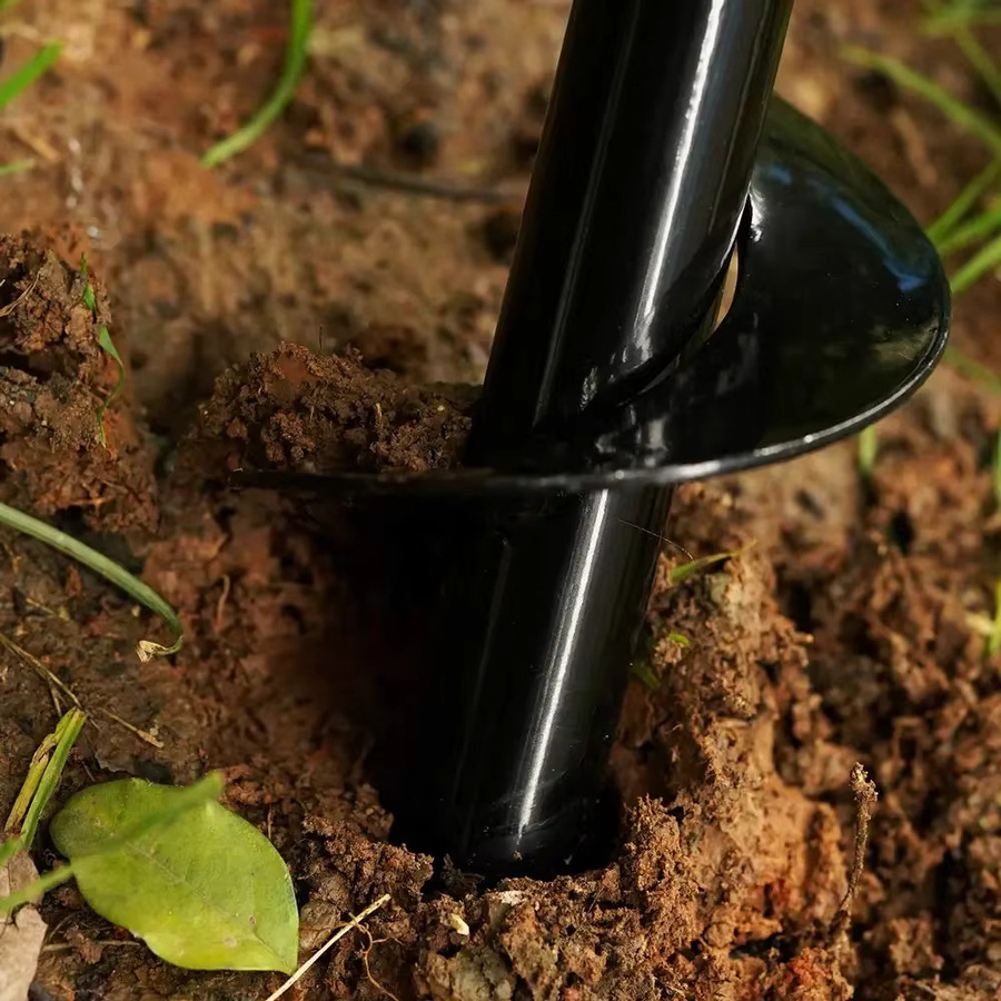Schneckenbohrer aus Carbonstahl für die Gartenarbeit in Schwarz - Bild 5