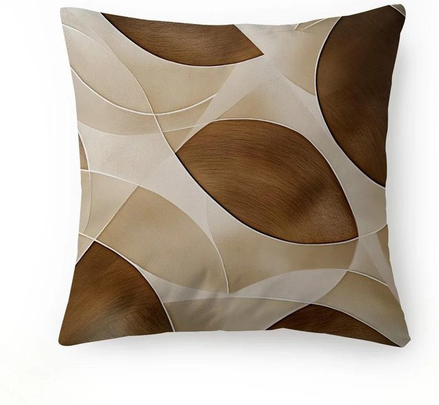 JMG Clothing Dekokissenbezug mit Blumenmuster in Braun aus Polyester, B/B: 45 x 45 cm - Bild 1