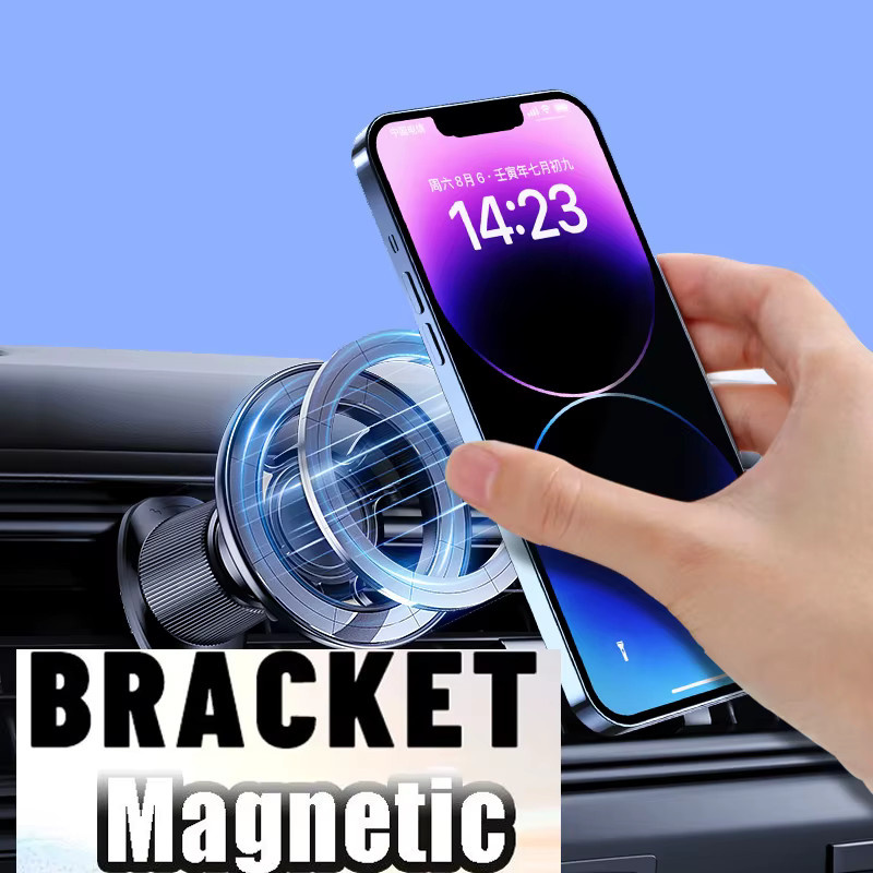 TEEQ MagSafe Magnetische Auto Telefon Halterung in Schwarz mit 17mm Kugelkopf Basis - Bild 2