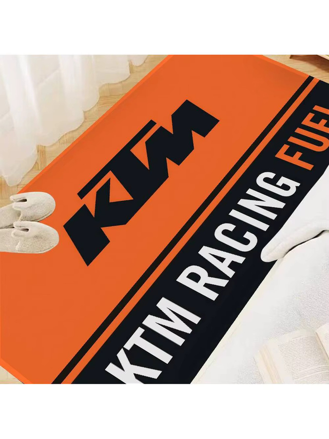 Potdemiel K-KTM Logo-Fußmatte im nordischen Stil, rutschfest, Orange, B/T: 60 x 40 cm - Bild 6