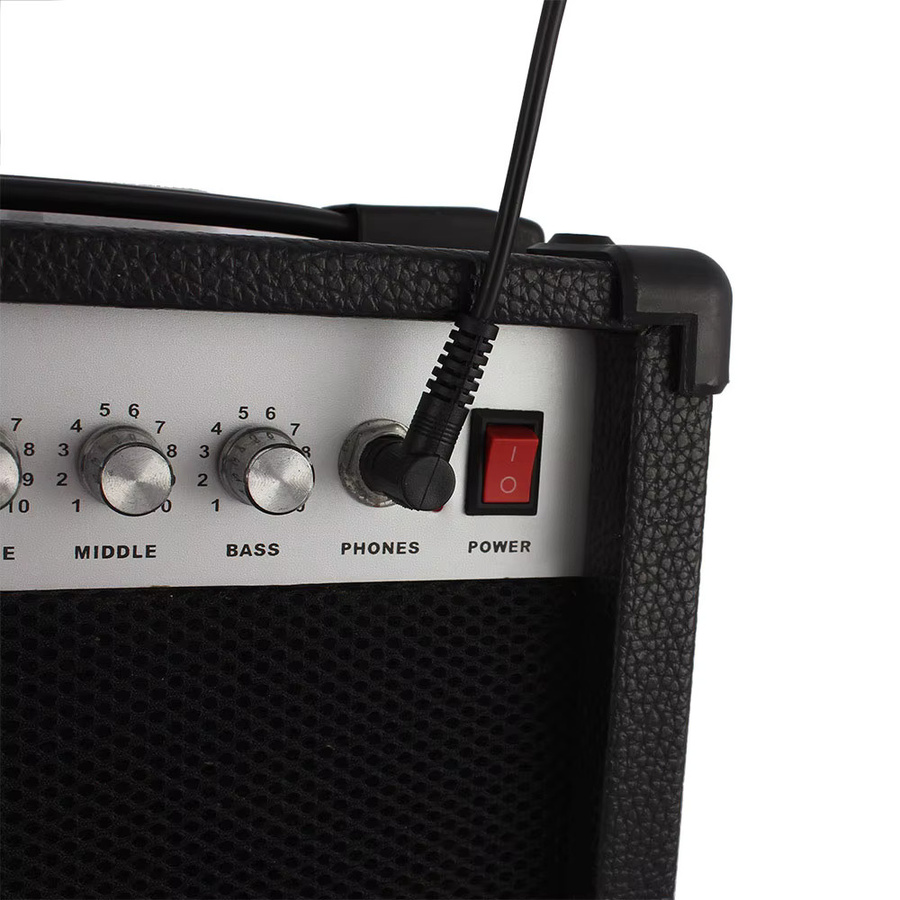 IRIN Gitarrenkabel in Schwarz, 3m Audiokabel mit Rauschunterdrückung für Verstärker und Instrumente - Bild 4