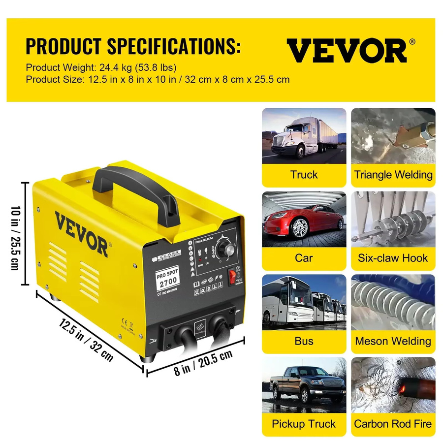 Sihao GYSpot 2700 Punktschweißgerät 3500A zur Dellenreparatur und Fahrzeugkarosserie-Punktdemontage - Bild 2