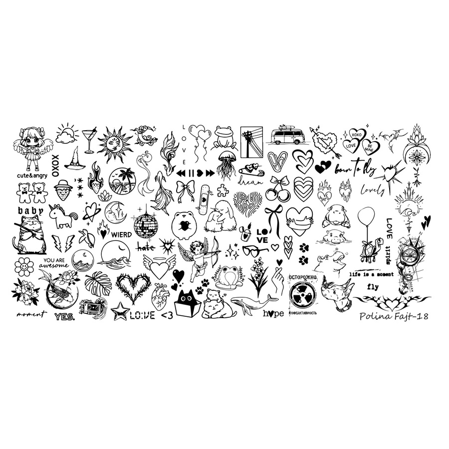 XMQ Nail Art Stamping Plates City Template Graffiti Imageplates - Bild 2