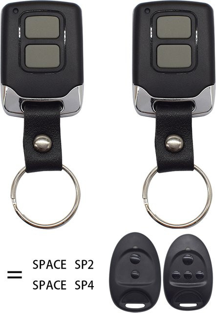 2 Stück Scimagic-RC SPACE SP2 SP4 Fernbedienung für Garagentoröffner 433,92 MHz in Schwarz - Bild 1