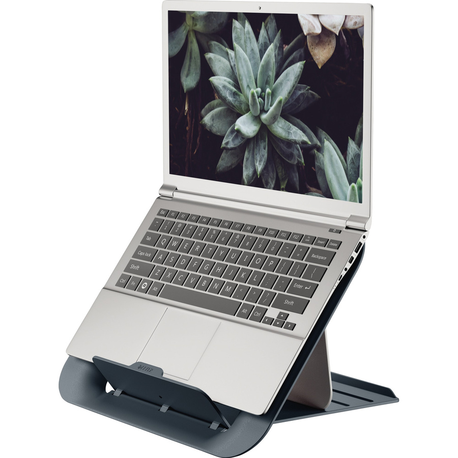 Leitz Ergo Cosy Laptopständer, höhenverstellbar und faltbar, für Laptops von 13 bis 17 Zoll, grau - Bild 2
