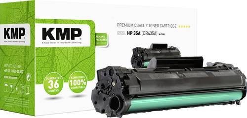 KMP Tonerpatrone kompatibel mit HP 35A und CB435A in Schwarz mit 1500 Seiten Reichweite - Bild 1
