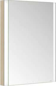 Keuco Spiegelschrank Somaris 1-türig mit LED-Beleuchtung und internen Regalen, Weiß, B/H/T: 60 x 71 x 11,5 cm - Bild 1