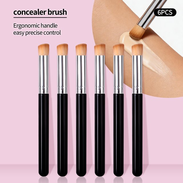 KOSSHOW Concealer-Pinsel, 6-teilig, Schwarz - Bild 1