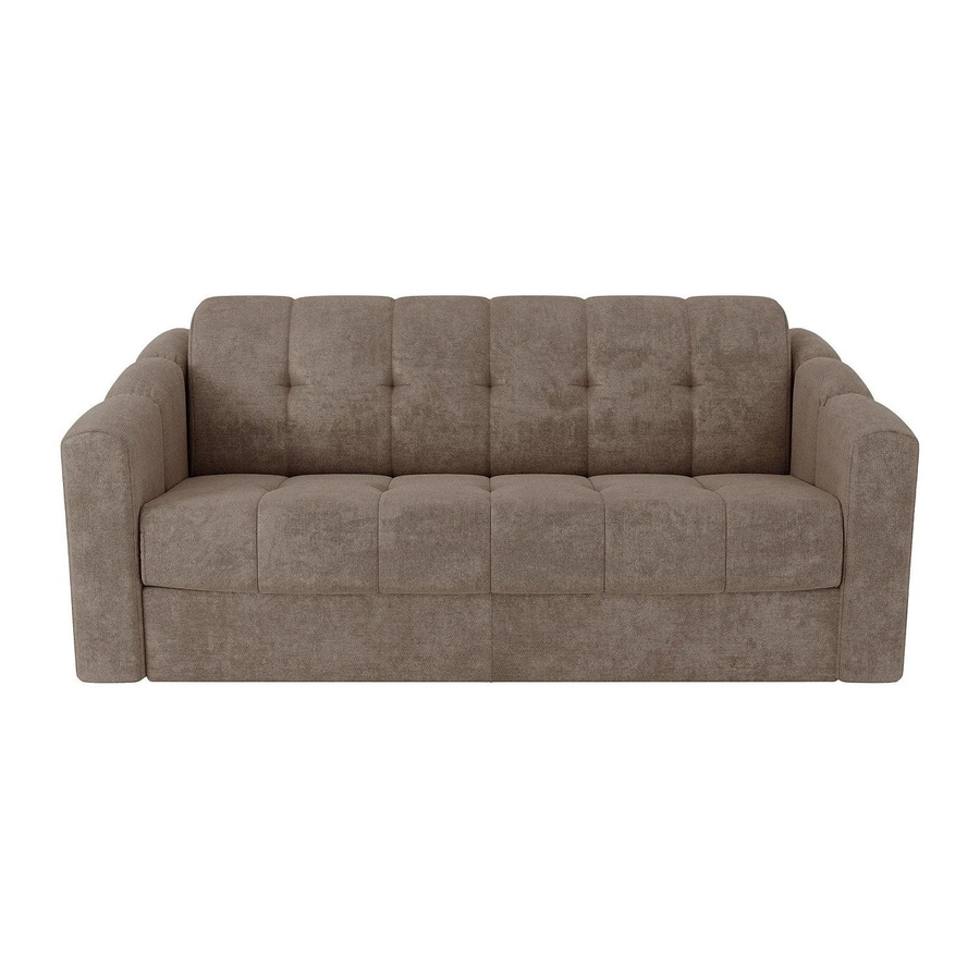 Vente-unique Schlafsofa Darielo in Taupe mit Stoffbezug und integrierter Aufstehfunktion für dein Wohnzimmer - Bild 2